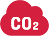 Icona a forma di nuvola CO2 che rappresenta il monitoraggio della sostenibilità e dell’impronta di carbonio con CalcMenu.