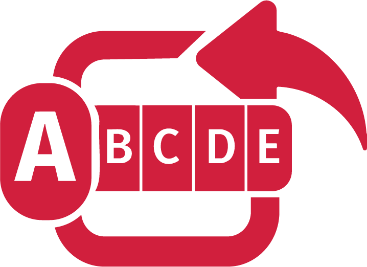 Ícono de Nutri-Score con escala A–E, mostrando importación de datos nutricionales en CalcMenu.