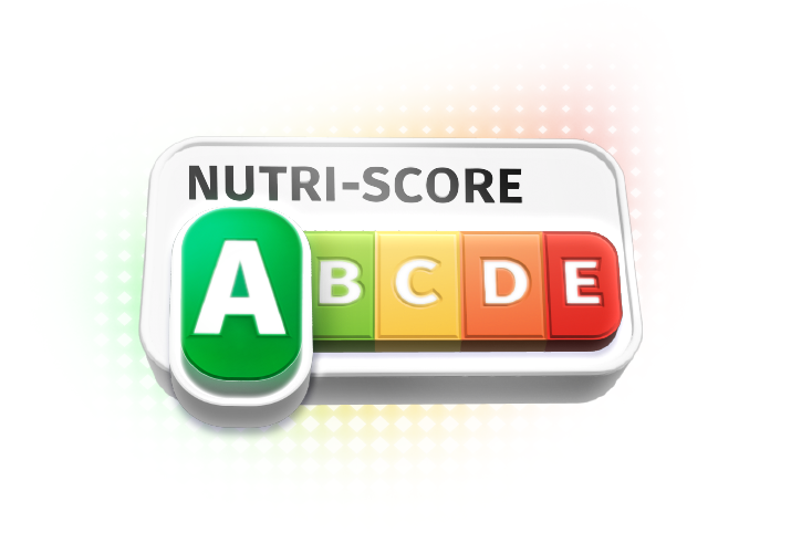 Etiqueta Nutri-Score de CalcMenu para la evaluación de recetas saludables.